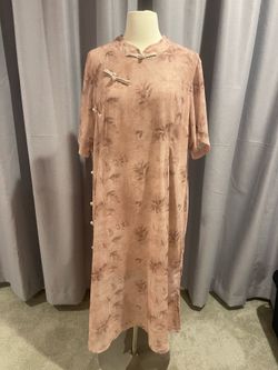 Sheer qipao dress