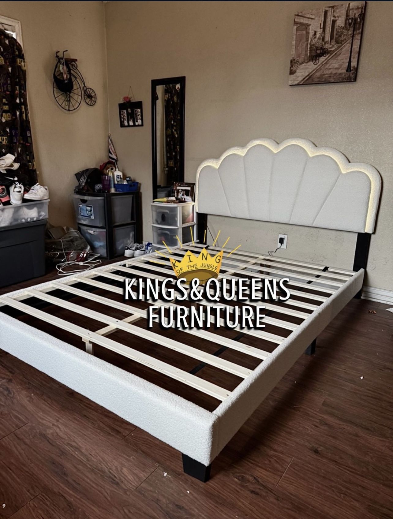 New Queen Bed Frame With Mattress