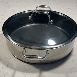 7 Qt Hybrid Hexclad Sauté Pan W/ Lid