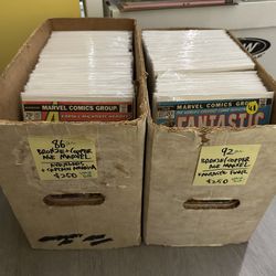 Two Short Boxes of Vintage Bronze/Copper Age Marvel Comics