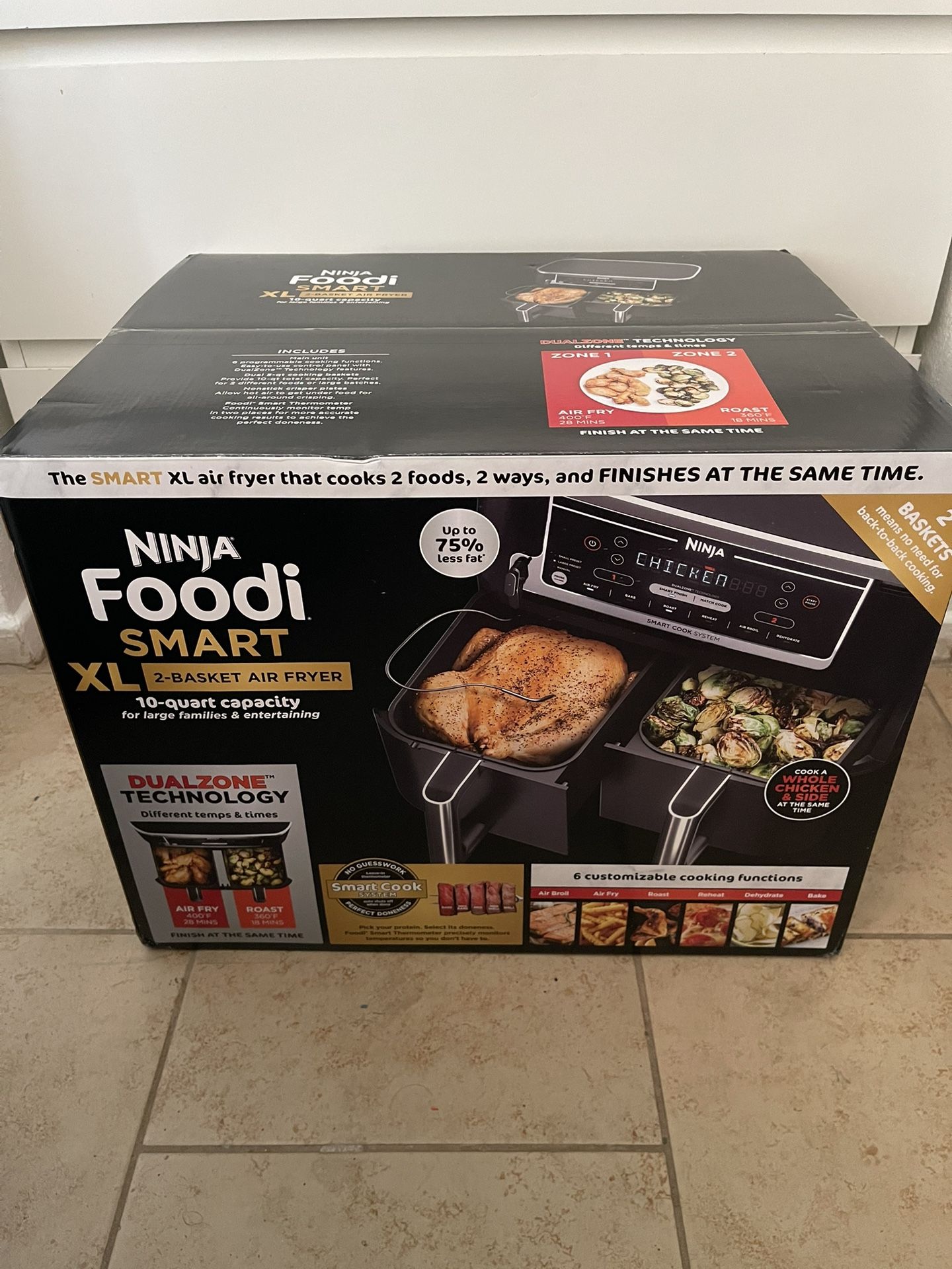 Ninja Foodi Smart Xl 2-Basket Air Fryer