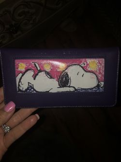 Snoopy wallet Real Leather