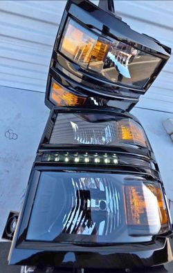 14-15 Chevrolet Silverado LED DRL
Headlights Luces Micas Calaveras Faros Faroles Focos Headlamps Chevy