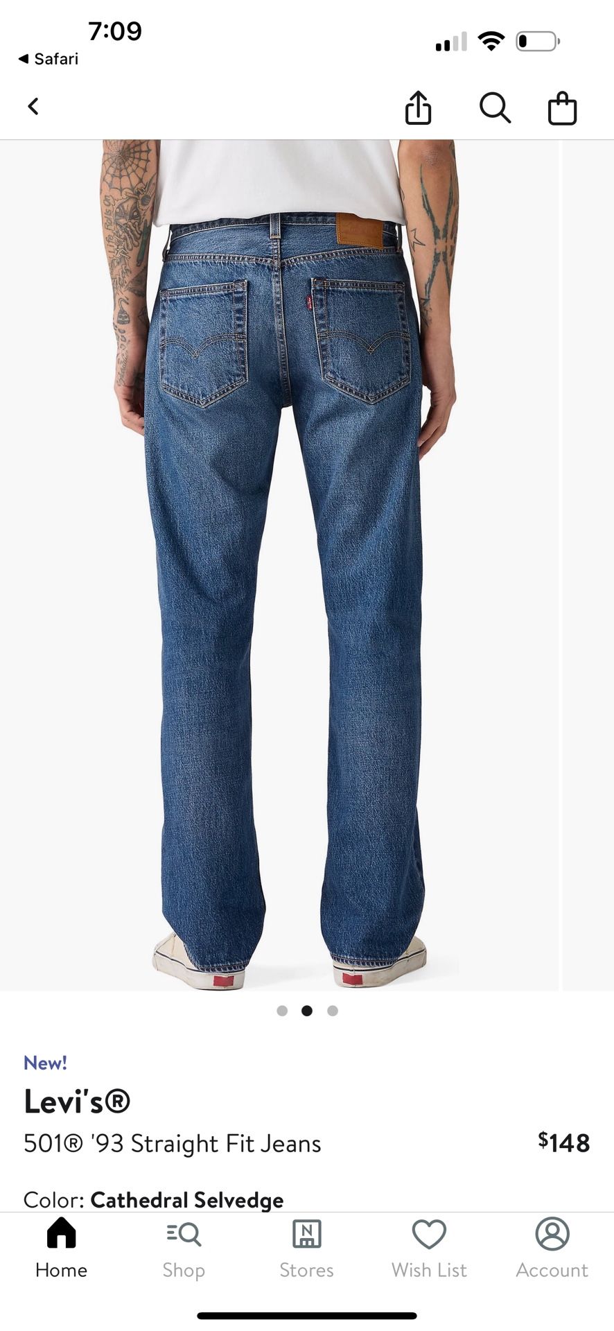 Levi’s 501  90’s Premium Straight Men’s Jeans 