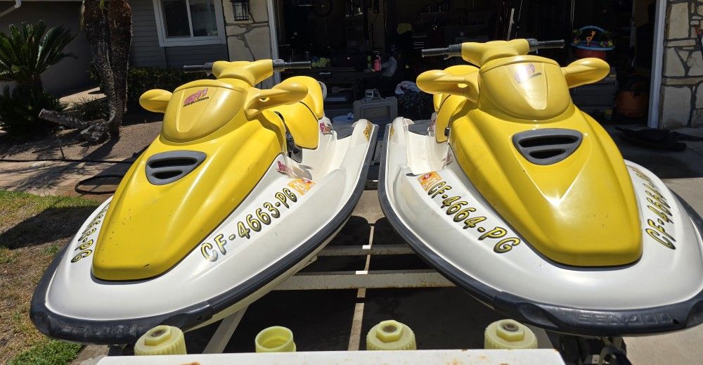2 Seadoo GTI 3 Seater With Trailer
