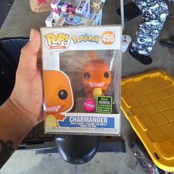 Charmander Funko Pop Flocked