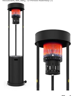 Black Outdoor Propane Patio Heater