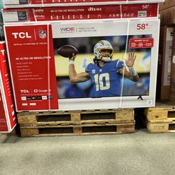 58” TCL Smart 4k LED Uhd Tv 