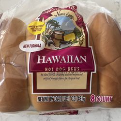 Hawaiian Hot Dog Buns Free
