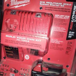 Milwaukee M18 Battery And Charger Pack 