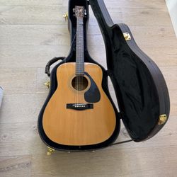 Yamaha FG-411E Acoustic Guitar + Hard Case – $140