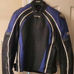 Frank Thomas leather racing jacket size Large