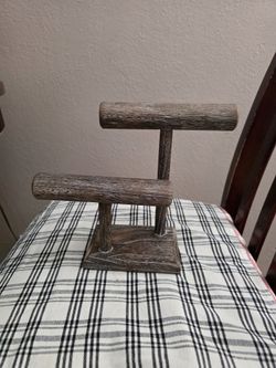 Rustic bracelet display.