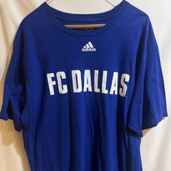 ADIDAS MLS FC Dallas T Shirt Men Big Logo XL Soccer Used Good Condition $20 Meet Up In Irving @dfwgoods