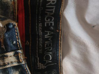Heritage America Acid Wash Distressed Jorts – Men's Size 32