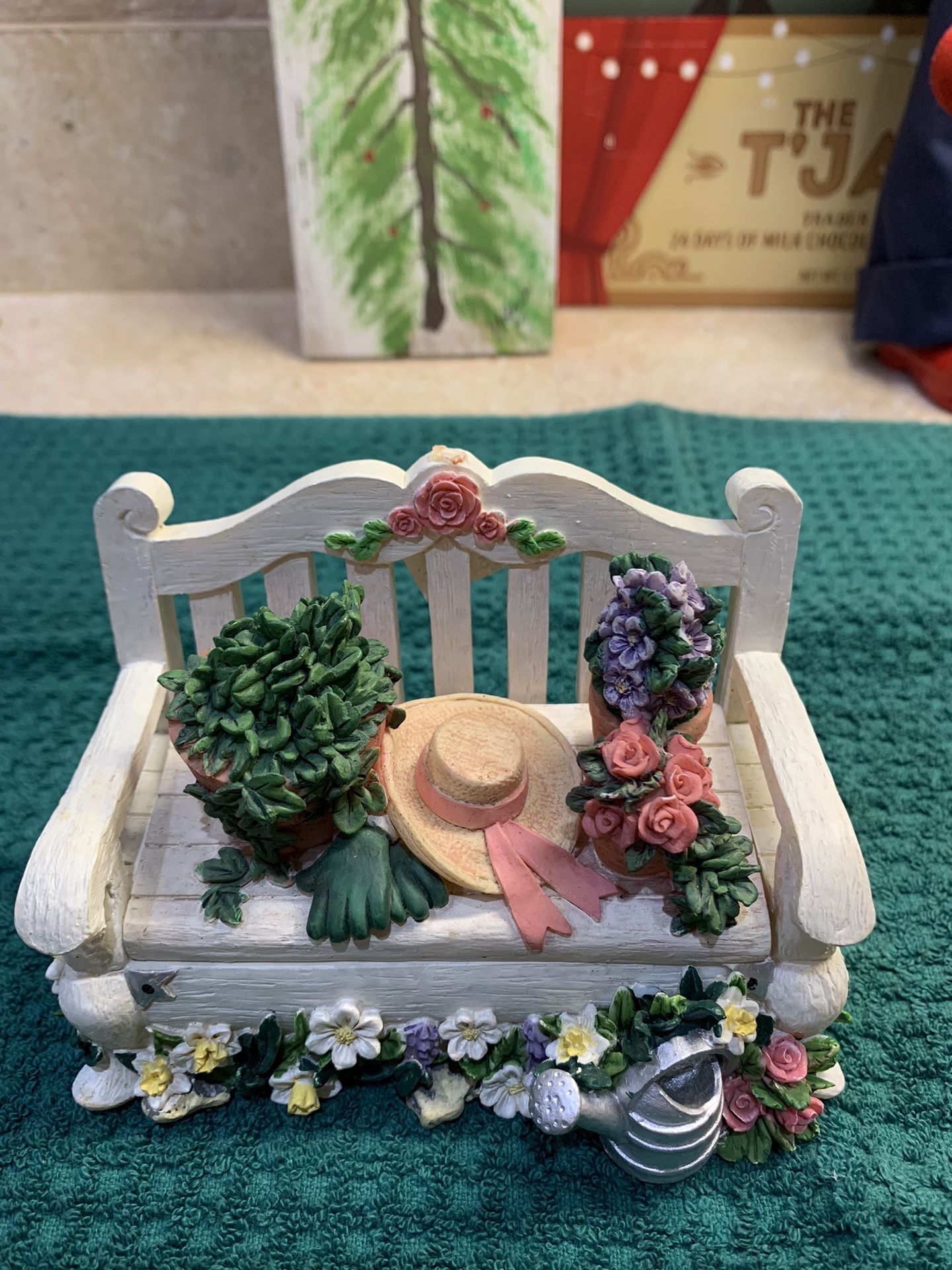 Ceramic Flower Bench