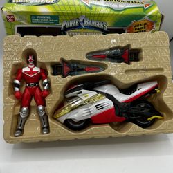 Power Rangers Time Force Vector Cycle  2000 Bandai Red ( No Baton)