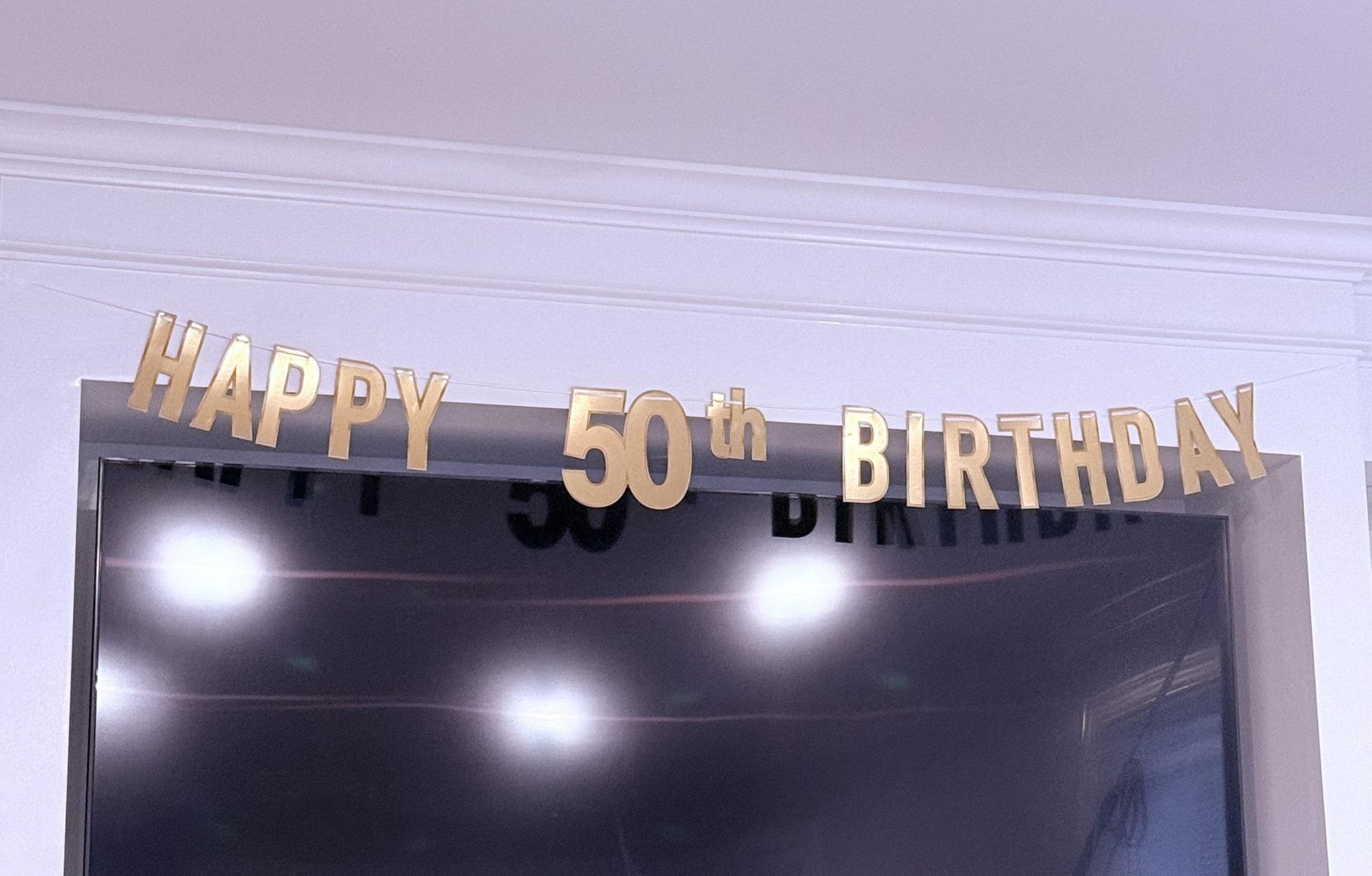 Happy 50th Birthday Foil Streamer