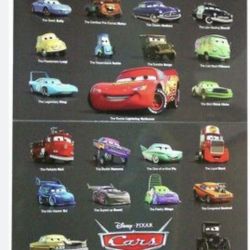 Pixar-Cars Lithograph Set