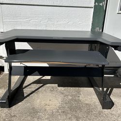 Ergotron WorkFit-T sit-stand desk converter designed