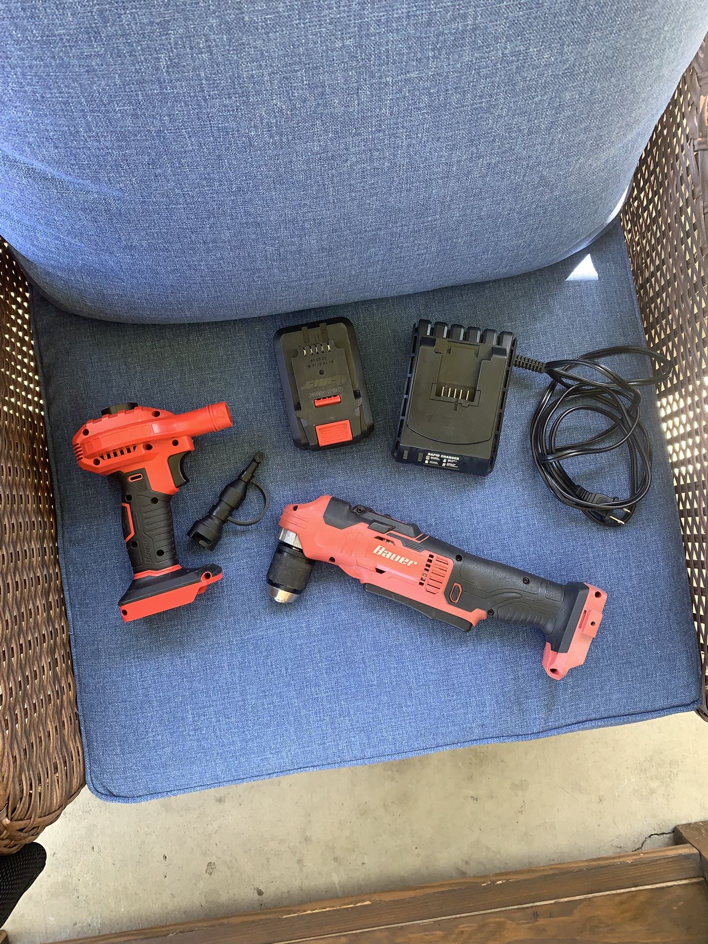 Bauer 20v Right Angle Drill And Bauer’s Inflator/Deflator
