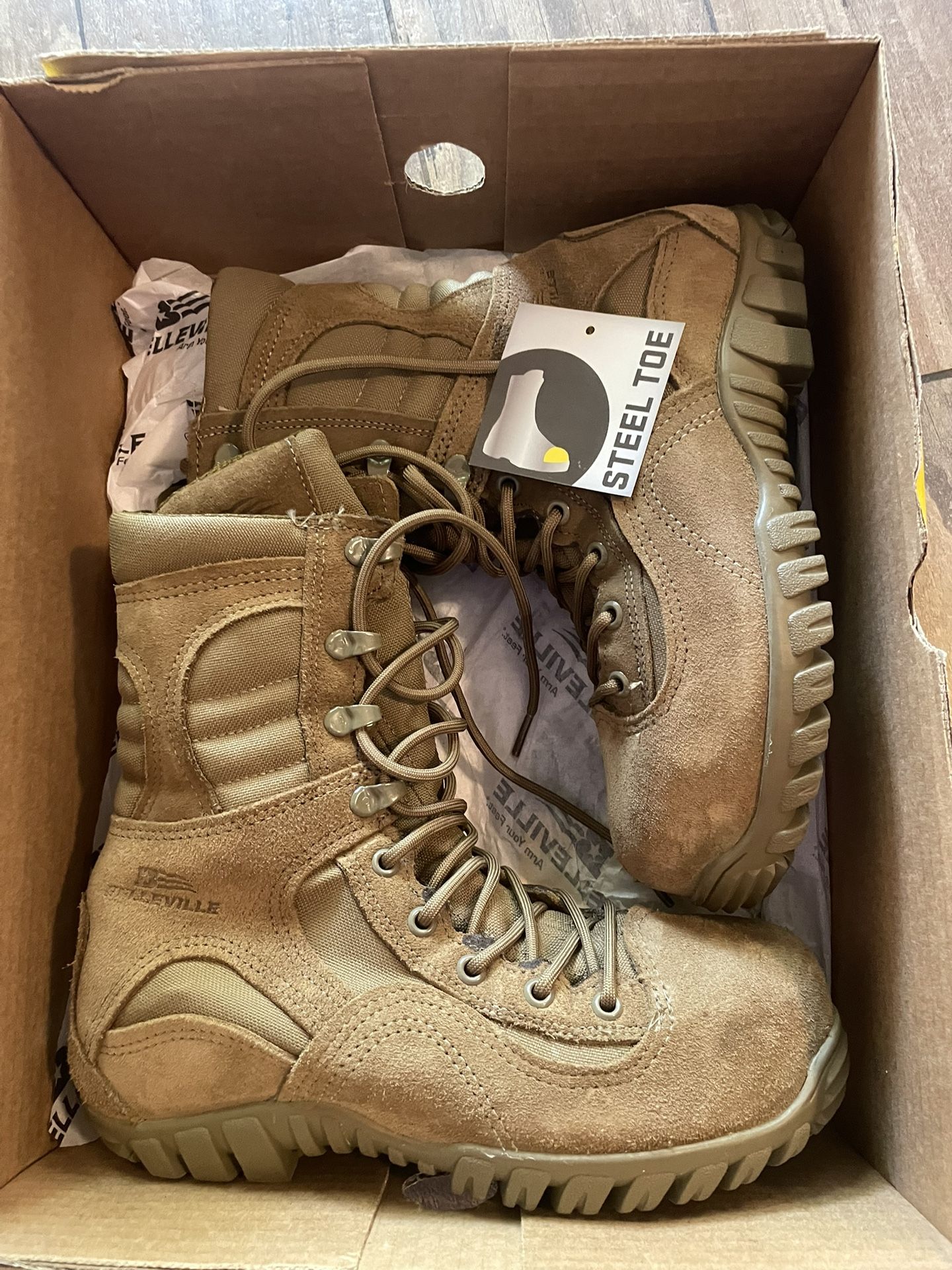 Bellevue Steel Toe Coyote Assault Boot