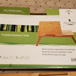 Foldable bamboo table/ lap desk
