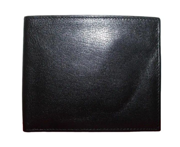 New RARE Vintage MATISSE RAMSKIN Black Premium Leather Bi-Fold Men's Wallet