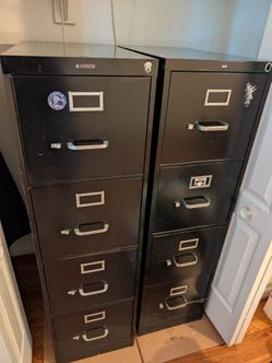 Two file cabinets