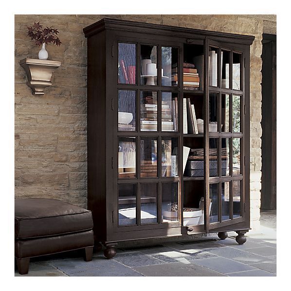 Crate And Barrel Faulkner Library Cabinet