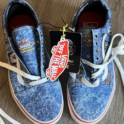 Vans X Cobra Kai Old Skool Eagle Fang Karate Blue White Shoes Men's Size 