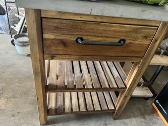 Side Table Kitchen Cubby