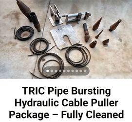TRIC Pipe Bursting Hydraulic Cable Puller Package