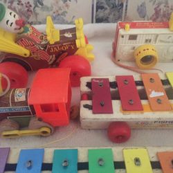 (5) Fisher Price Kids Vintage Toys