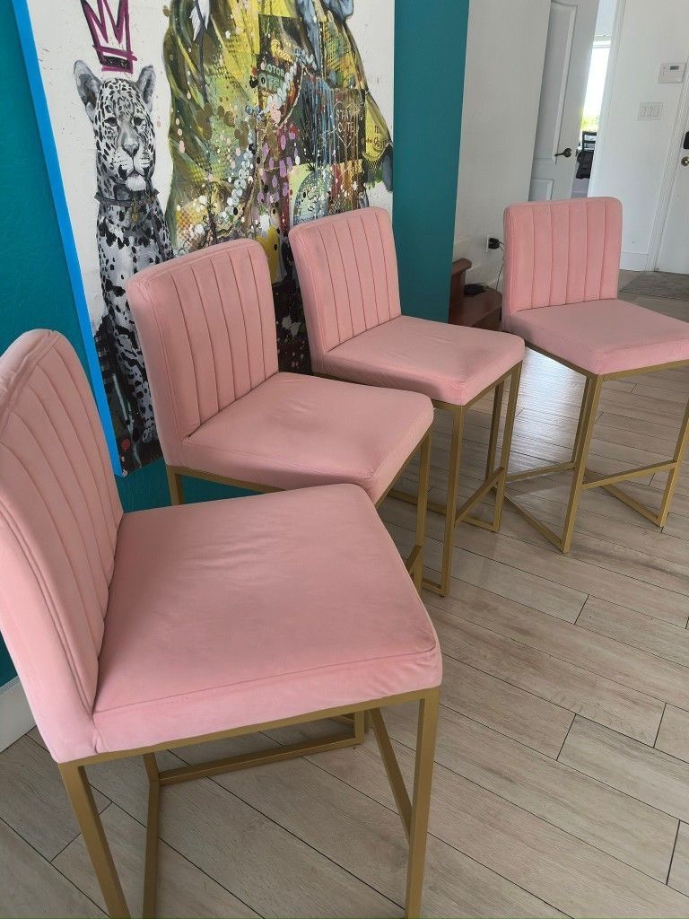 $140 OBO for 4 BAR CHAIRS with Backrest