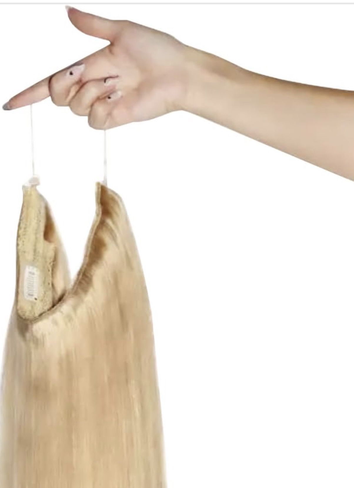 STUNNING NEW 20” BEACHY BLONDE HUMAN HAIR HALO $140