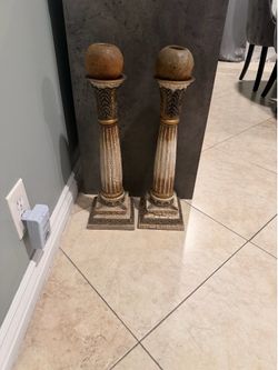 2-candle holder 2ft high