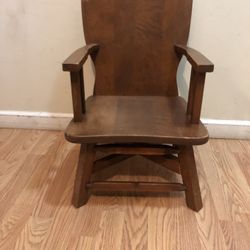 Antique Wood Children’s Chair/ Read Description And Look At The Pictures 