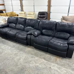 Black Recliner Couch Set “WE DELIVER”