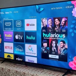 🌕SMART  TV  TCL  75"  4K  ROKU   LED  HDR   DOLBY   VISION   FULL  UHD  2160p🔴 ( NEGOTIABLE  ) 🟡FREE   DELIVERY 🟢