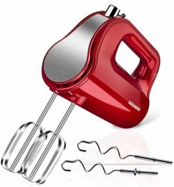 Hand Mixer, 5-Speed Electric Hand Mixer with Turbo, Easy Eject Button, 250W Handheld Kitchen Mixer