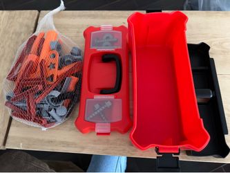 Kids Toy Tool Box with Plastic Parts