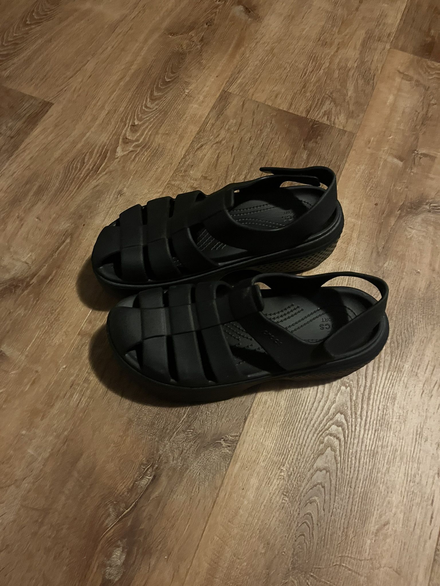 Croc Platform Sandals