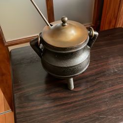 Antique Heavy Cast Iron /brass  Fire Starter From 1900’s