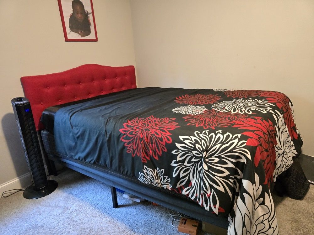 Queen-Size Bed and mattress set