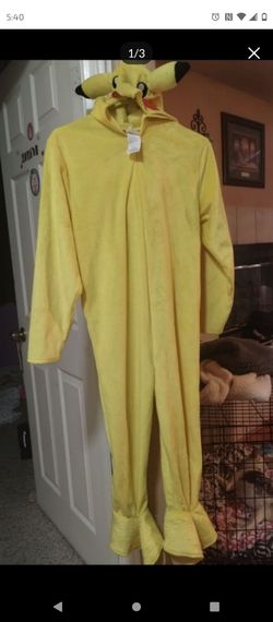 Disguise yellow Pikachu kids costume jumpsuit