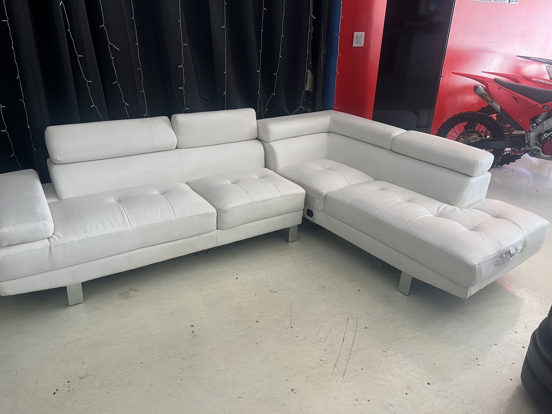 White Sectional