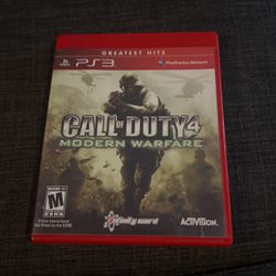 Call Of Duty 4 PS3