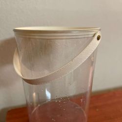 Grain Storage Container With Handle, Minimalist Clear Food Stor