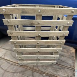 Wooden Small Bin